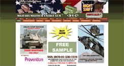 Desktop Screenshot of militaryenergygum.com