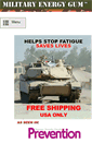 Mobile Screenshot of militaryenergygum.com