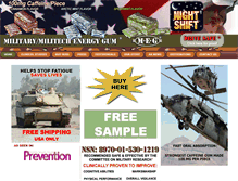 Tablet Screenshot of militaryenergygum.com